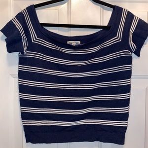 American eagle short sleeved striped top